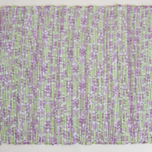 Poly-cotton Rug, Lime Green-Hot Pink, 34x27