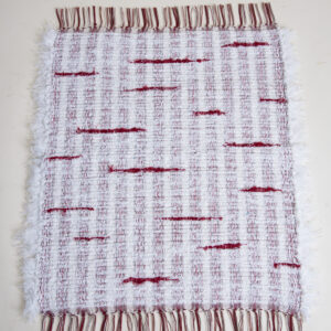 Fluffy Rug, Candy Cane, 35x31