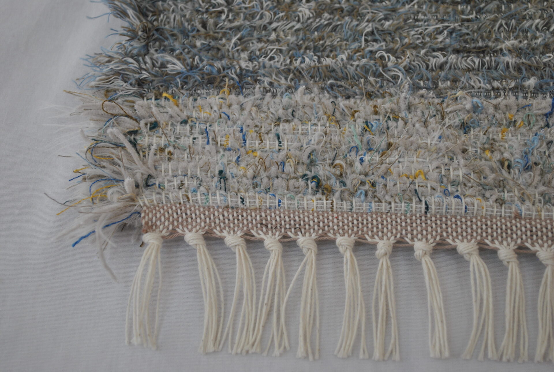 Fluffy Rug, Wide Stripe Greys, 26x18 - Image 8